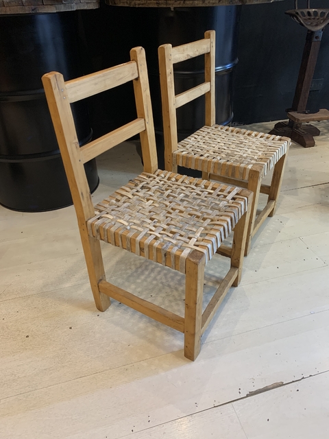 Sillas de quebracho blanco con cuero de tiento - comprar online