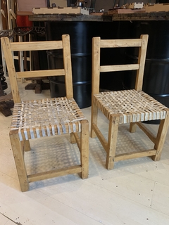 Sillas de quebracho blanco con cuero de tiento - comprar online