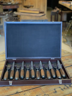 Cubiertos de Madera y Alpaca
