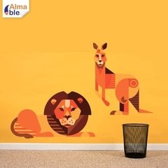 Vinilos Decorativos Infantiles De Animales De La Selva. - tienda online
