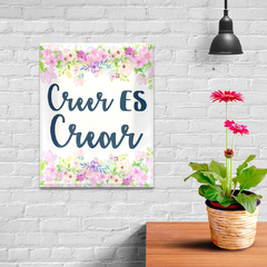 Cuadritos Decorativos. Frases con flores y plantas - comprar online
