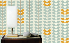 Mural Impreso. Hojitas Scandi. Desde $1320M2 - comprar online
