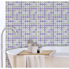 Mural decorativo. Vinilo Impreso Laminado Autoadhesivo. Lunares Discos en internet