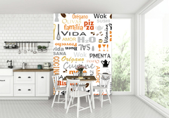 Mural decorativo. Vinilo Impreso Laminado Autoadhesivo. Desde $1320 mt2. Texto - Alma Ble