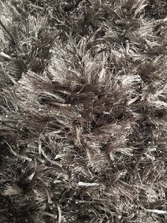 Alfombra Jannat Pelo Largo Gris Plateada - comprar online