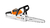 Motosierra MSA120 CB a Batería STIHL - Incluye batería y cargador.
