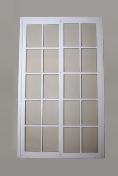 Ventana Balcón Aluminio Blanco 120 x 200 cm