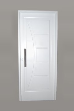 Puerta doble chapa estampada blanca 80 x 200