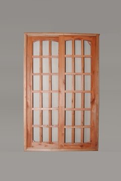 Ventana Balcón Madera 120 x 200 cm