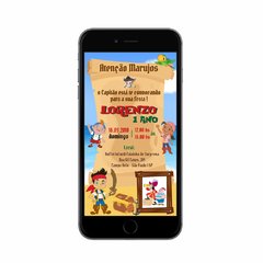 Convite Digital - Jake e os Piratas - loja online