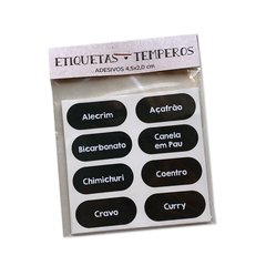 Etiquetas Adesivas para Temperos - 48 unidades - clasydesign