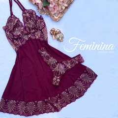 Camisola com renda bicolor
