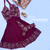 Camisola com renda bicolor