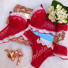 conjunto vermelho