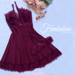 Camisola sem bojo com renda