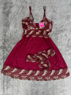 Camisola com renda bicolor