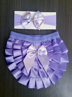 Calcinha Bebê Luxo e Tiara - comprar online