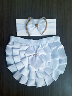 Calcinha Bebê Luxo e Tiara - loja online