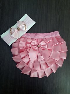 Calcinha Bebê Luxo e Tiara