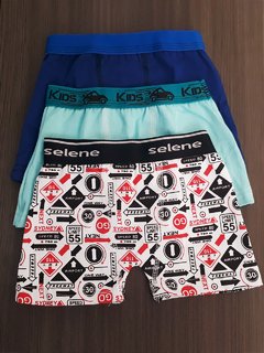 Cueca Infantil Box - kit 3 pçs - comprar online