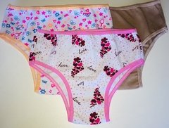 Calcinha Cotton - 3 pçs - comprar online