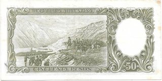BILLETE DE 50 PESOS MONEDA NACIONAL, AÑO 1966 - comprar online