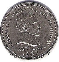 Uruguay, 1 peso de 1960,