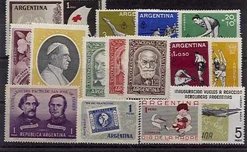 AÑO COMPLETO DE 1959 (16 SELLOS)