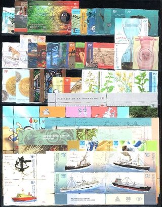 AÑO COMPLETO DE 2004 (54 SELLOS + 5 BLOQUES)
