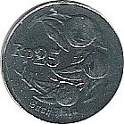 INDONESIA, 25 RUPIAS DE 1995