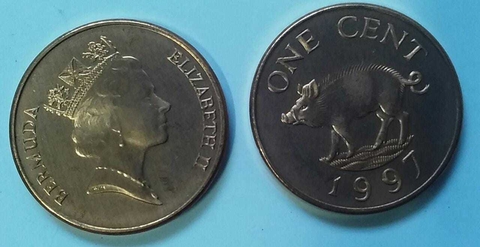 BERMUDA, 1997. 1 Cent.