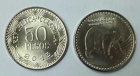 COLOMBIA 2013 50 PESOS