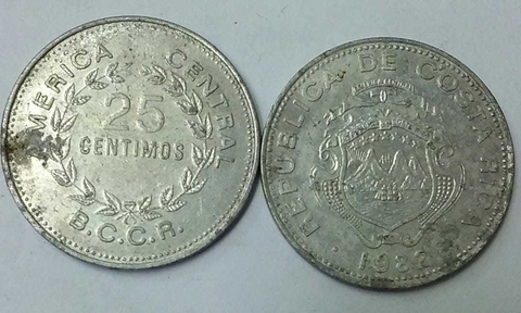 COSTA RICA 1983. 25 CENT
