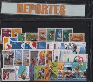 Colección Argentina de DEPORTES SIN FUTBOL (37 SELLOS)