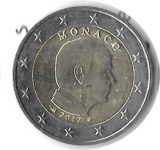 MONEDA DE MÓNACO , 2 EUROS , AÑO 2012 - comprar online