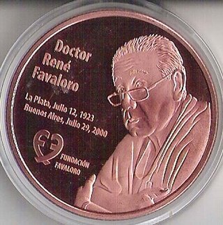 Medalla ´´Doctor René Favaloro (1923-2000)´´ - Cobre - Con certificado de Autenticidad