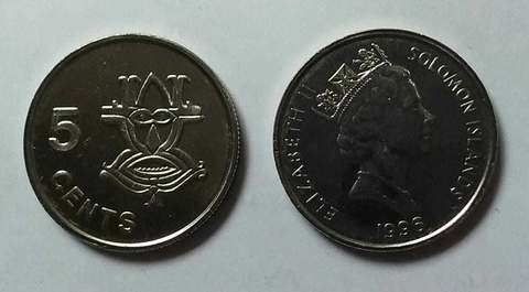 IS. SALOMON 1996 5 CENT