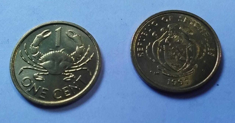 SEYCHELES 1997 1 CENTS