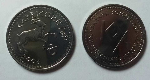SOMALILAND 2006 10 SHILLINGS CAPRICORNIO