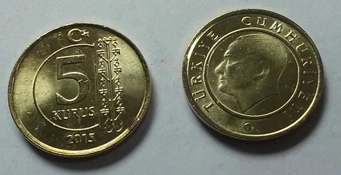TURQUIA 2015 5 KURUS