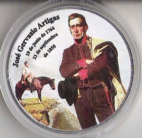 Medalla ´´Uruguay - José Gervasio Artigas´´ - Bronce con baño plateado