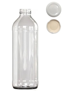 BOTELLA DE VIDRIO CON TAPA - comprar online
