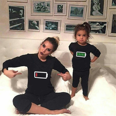 REMERA + BABY ROMPER LOW BATTERY - comprar online