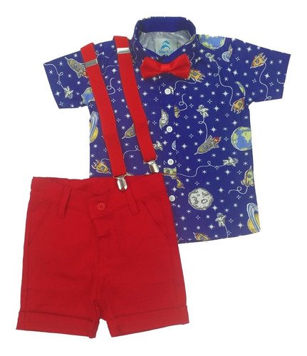 Roupa de Aniversário Infantil que fará sua criança viajar pelo universo com tema de Astronauta e Galáxias