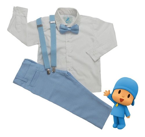 roupa social infantil pocoyo