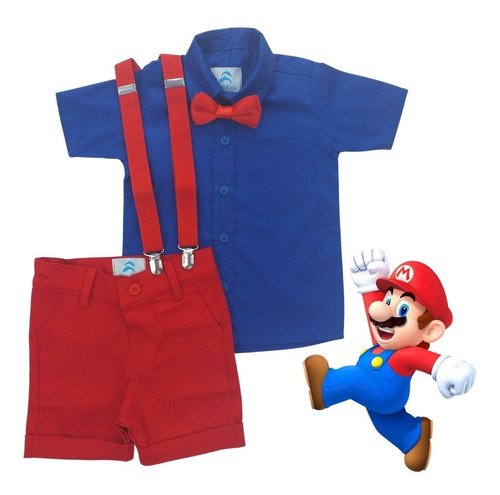 roupa infantil camisa azul royal principe