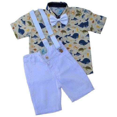 roupa infantil fundo do mar baleia azul