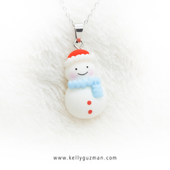 Collar de navidad muñeco de nieve