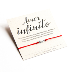Pulsera amor infinito plateada