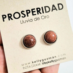 Aretes lluvia de oro con herrajes en acero - comprar online